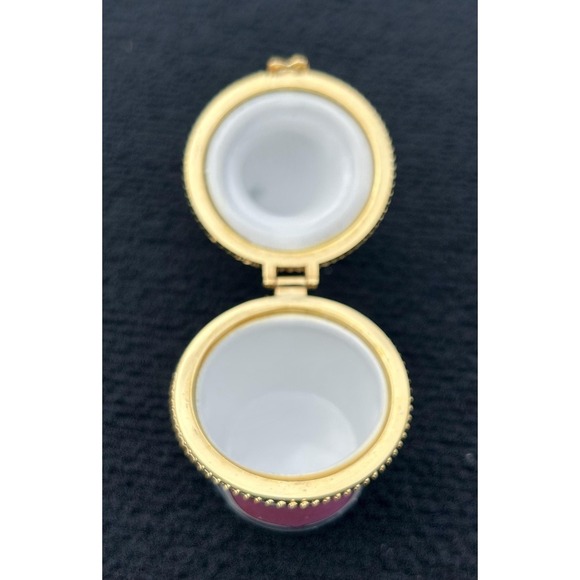 Vintage 1996 Lillian Vernon Champagne Porcelain Hinged Trinket Box Brut‎ Bottle - Picture 8 of 10